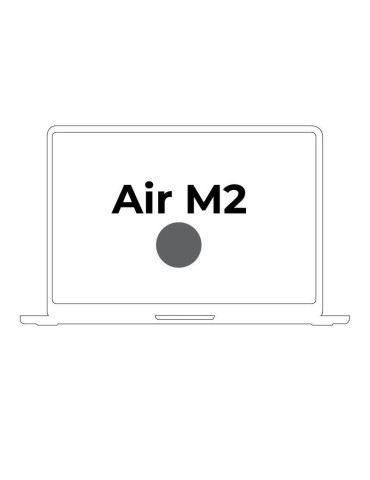 Apple macbook air 13.6'/ m2 8-core cpu/ 8gb/ 256gb ssd/ 8-core gpu/ gris espacial
