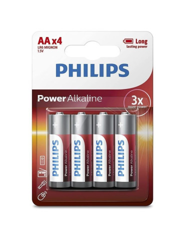 Pack de 4 pilas aa philips...