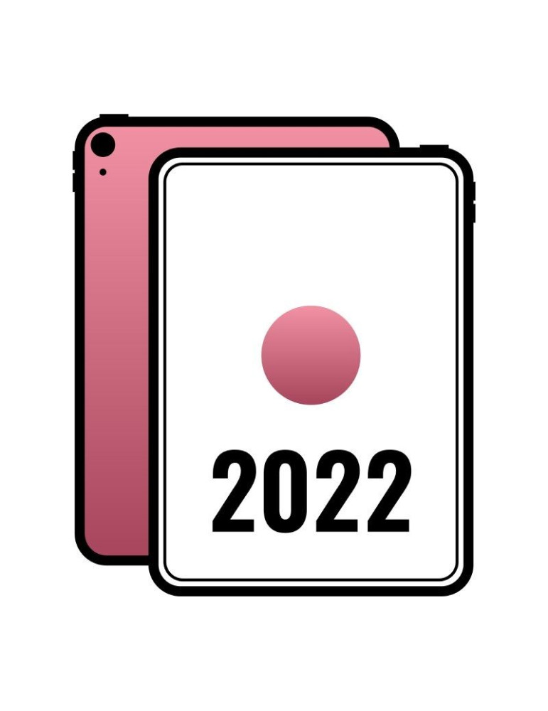 Apple ipad 10.9 2022 10th wifi/ a14 bionic/ 64gb/ rosa - mpq33ty/a